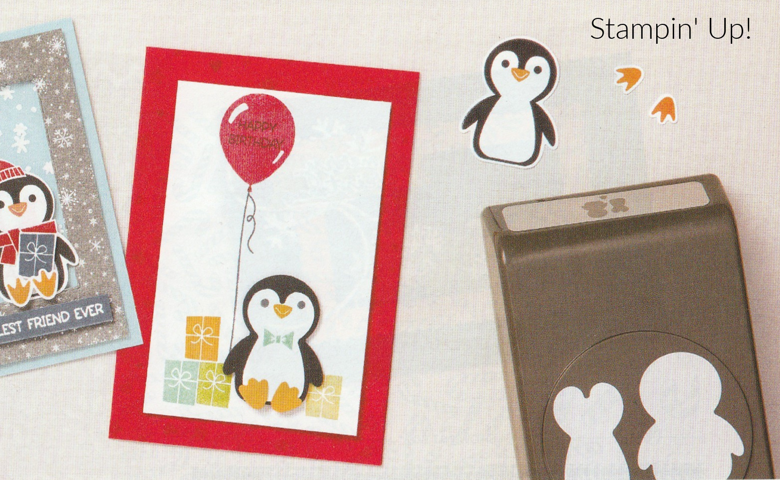 Make It Mine with a Penguin Place Birthday Card - Stamp By Stamp Creations